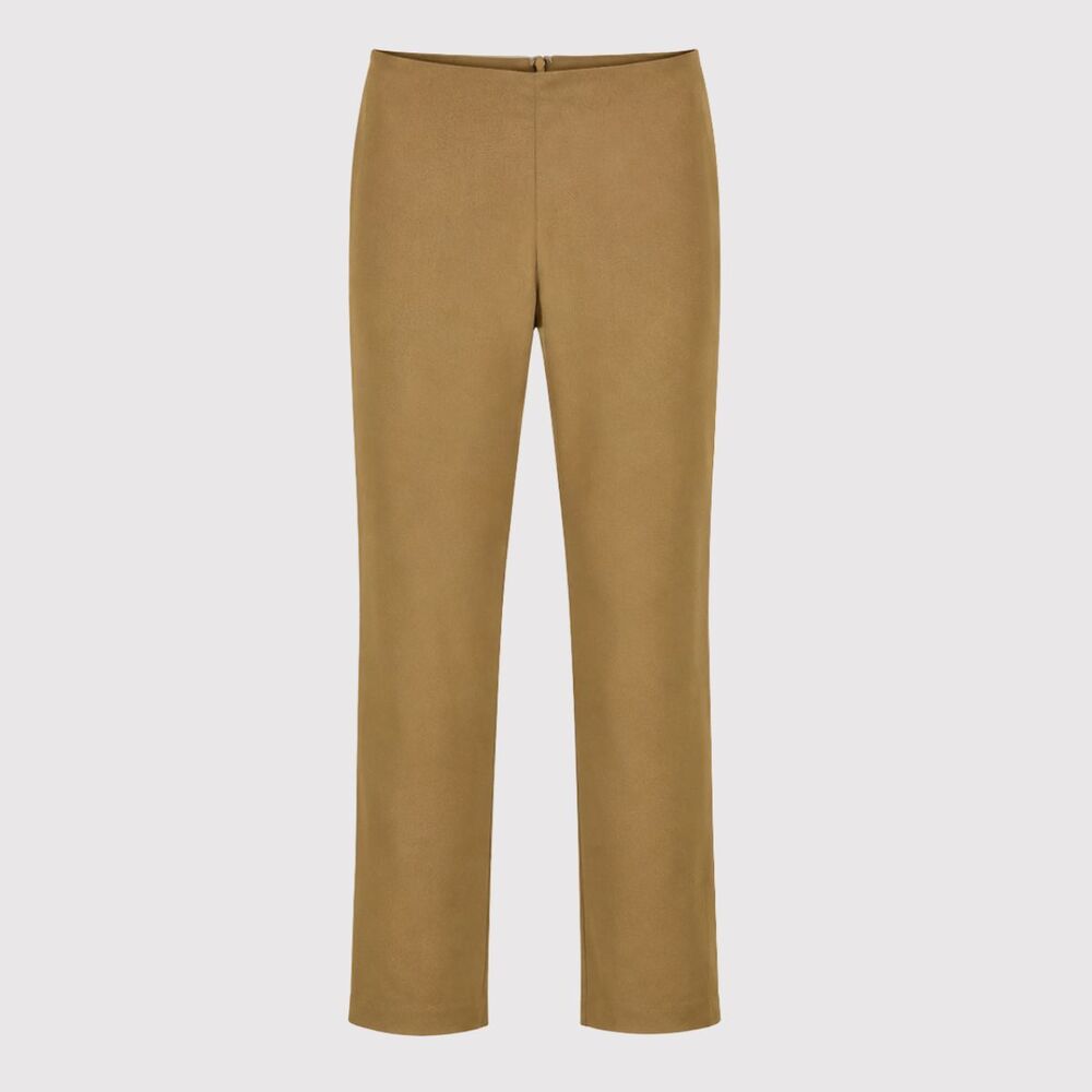 NWT VERONICA BEARD Women Pants Khaki Crop Slim Trouser Stretch Preppy Size 10